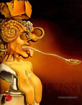 Retrato de Picasso Salvador Dalí Pinturas al óleo